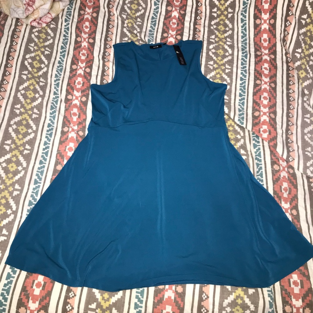 Apt 9 Teal Career Fit Flare Dress XXL NWT